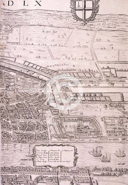 Map of London, 1560. Artist: George Vertue