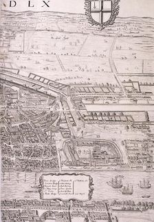 Map of London, 1560. Artist: George Vertue