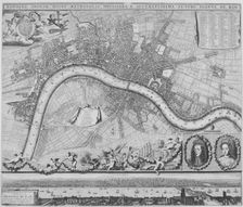 Map of London, 1690. Artist: Johannes de Ram