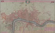 Map of London, 1725. Artist: Anon