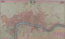 Map of London, 1725. Artist: Anon