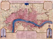Map of London, 1727. Artist: Anon