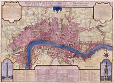 Map of London, 1727. Artist: Anon