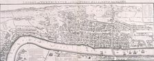 Map of London, 1789 representing Elizabethan London. Artist: Anon