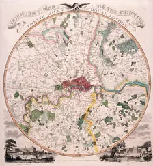 Map of London, 1798. Artist: E Bourne