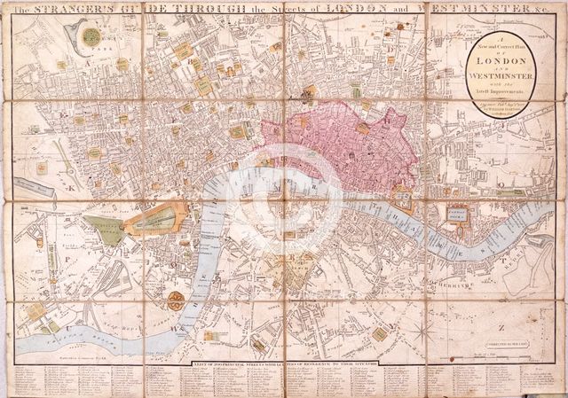 Map of London, 1823. Artist: Anon