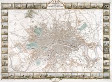 Map of London, 1851. Artist: H Lacey
