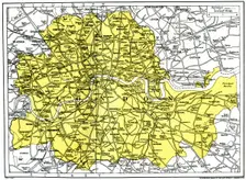 Map of London, 1924-1926