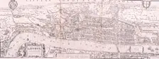 Map of London, c1560. Artist: Anon