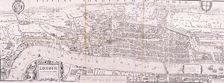 Map of London, c1560. Artist: Anon