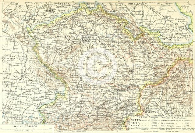 Map of part of Europe, 1898.  Creator: Unknown.