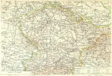 Map of part of Europe, 1898. Creator: Unknown