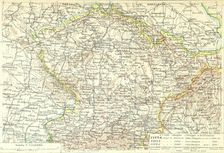 Map of part of Europe, 1898. Creator: Unknown