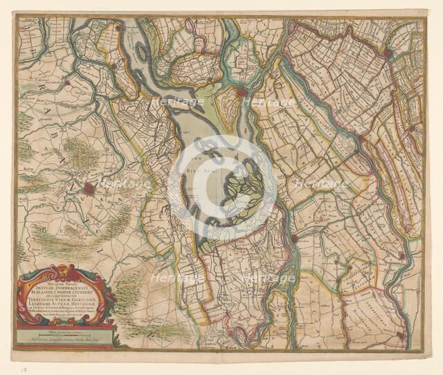 Map of parts of North Brabant, South Holland and Gelderland, 1629. Creator: Balthasar Florisz. van Berckenrode.
