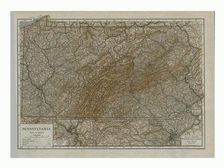 Map of Pennsylvania, 1910. Creator: Emery Walker Ltd