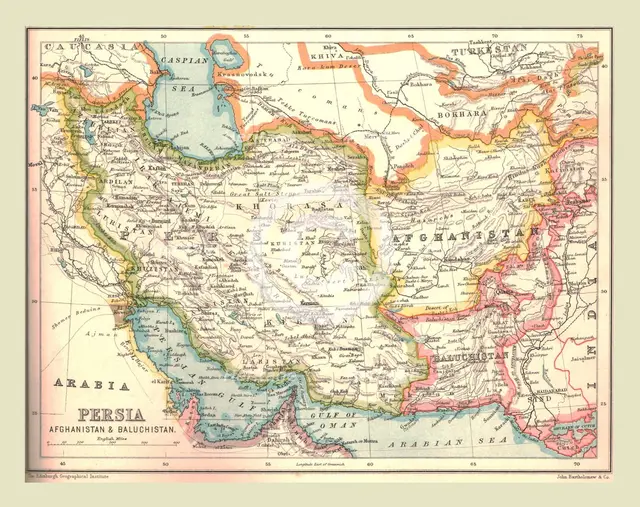 Map of Persia, 1902.  Creator: Unknown.