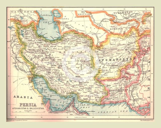 Map of Persia, 1902.  Creator: Unknown.