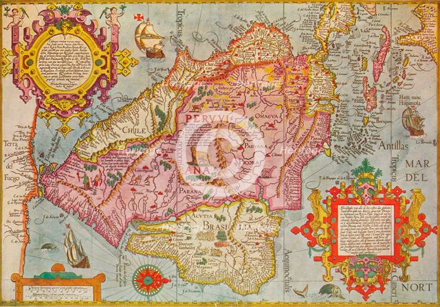 'Map of Peru', c1599. Artist: Arnoldus Florentius.