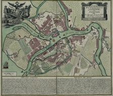 Map of Petersburg, 1744. Artist: Seutter, Matthaeus (1678-1757)