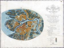 Map of Petersburg, ca 1762