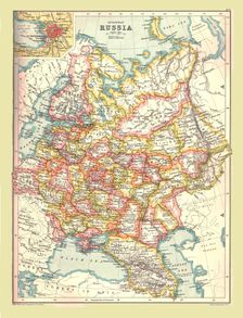 Map of Russia, 1902. Creator: Unknown