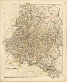 Map of Russia and Poland, 1832. Creator: Arrowsmith, John (1790-1873)