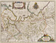 Map of Russia (From: Partes Septentrionalis et Orientalis), 1630s. Artist: Massa, Isaac Abrahamsz. (1586-1643)