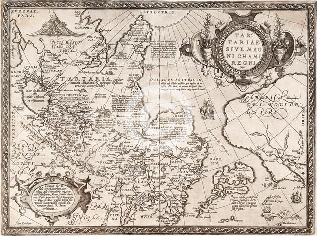 Map of Russia (From: Theatrum Orbis Terrarum), 1598. Artist: Ortelius, Abraham (1527-1598)
