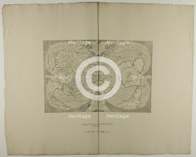 Map of Rome, 1538, reprinted 1889. Creator: Unknown.