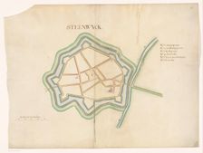 Map of Steenwijk Fortress, c.1650-c.1799. Creator: Anon