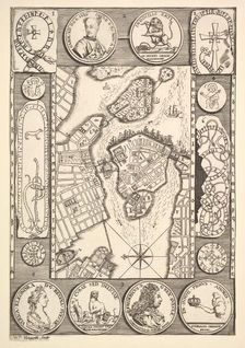 Map of Stockholm (Aubry de La Mottraye's "Travels throughout Europe, Asia and into Part..., 1723-24. Creator: William Hogarth