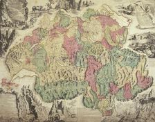 Map of Switzerland, 1740. Creator: Johann Jakob Scheuchzer