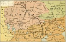 Map of Salonica Front 1919. Creator: George Philip & Son Ltd