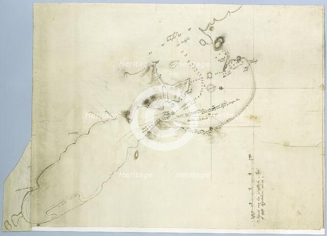 Map of Saldanha Bay, c.1784. Creators: Robert Jacob Gordon, Johannes Schumacher.
