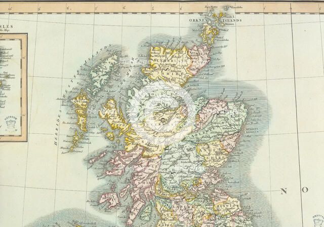 Map of Scotland, (c1800?) Creator: John Cary.
