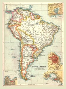 Map of South America, 1902. Creator: Unknown