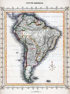 Map of South America