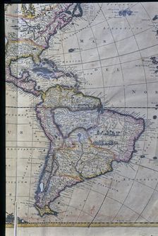 Map of South America, West Indies, Central America and east coast of North America Atlas