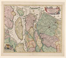 Map of South Holland, c.1675. Creator: Nicolaes Visscher