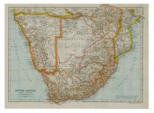 Map of South (Southern) Africa, c1910. Artist: Gull Engraving Company