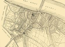 Map of Southwark, 1720 (c1878). Creator: Unknown