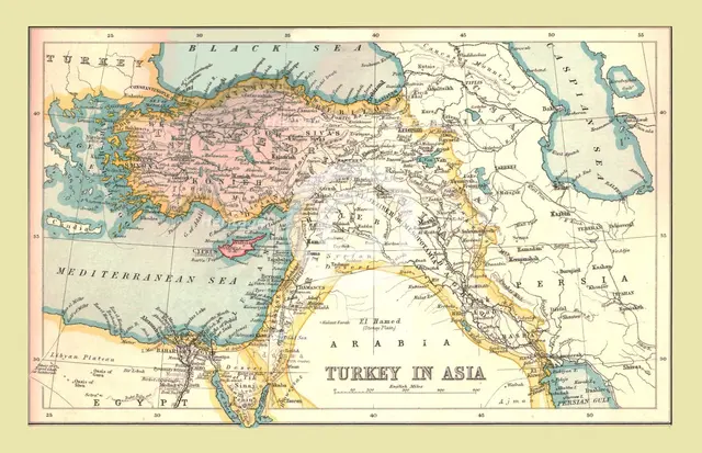 Map of Turkey in Asia, 1902.  Creator: Unknown.