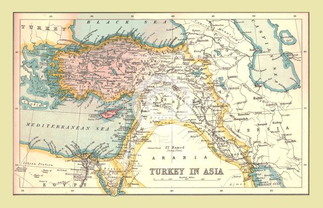 Map of Turkey in Asia, 1902.  Creator: Unknown.