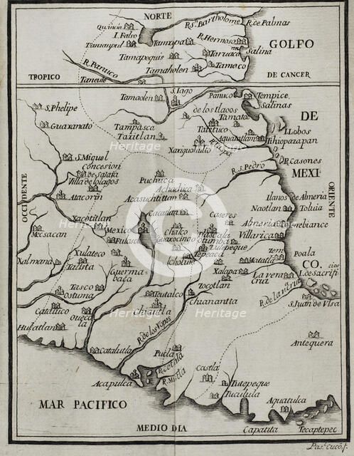 Map of the territory of New Spain, 1771.  Creator: Unknown.