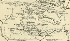 Map of the Tirah Campaign c1900. Creator: Unknown