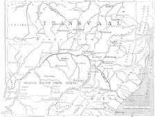 Map of the Transvaal and adjacent provinces, 1881. Creator: Stanford's Geographical Establishment