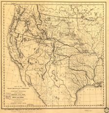 Map of the Trans-Mississippi of the United States during the period of the American fur..., 1902. Creator: Hiram Martin Chittenden