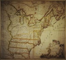 Map of the United States of North America, 1783. Creator: Abel Buell