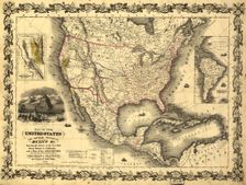 Map of the United States, the British provinces, Mexico &c., 1849. Creator: John M. Atwood
