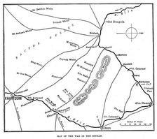 Map of the War in the Soudan late 19th century, (1900)